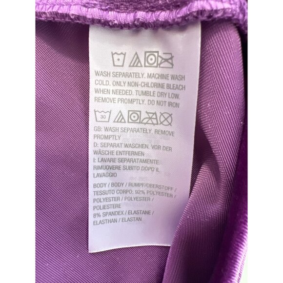 Attitudes by Renee Velvet Button Up Top Size Small Winter Berry Purple Lagenlook - Picture 5 of 8